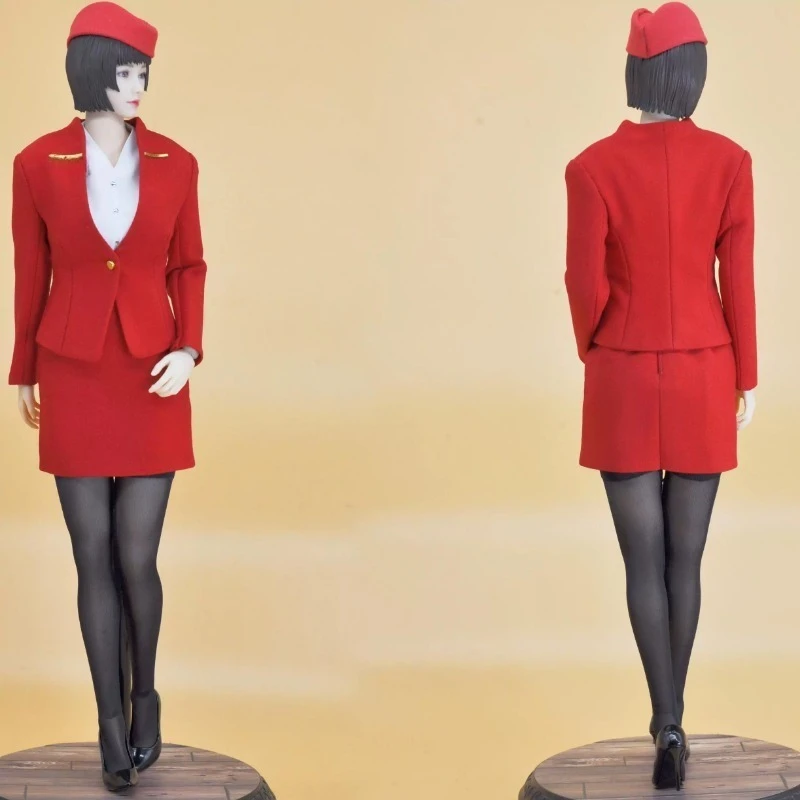CUKE TOYS 1/6 Maßstab Verschiedene Stile Flugbegleiter-Uniform Cheongsam für 12'' Weibliche Actionfiguren Körperpuppen – Detail 2