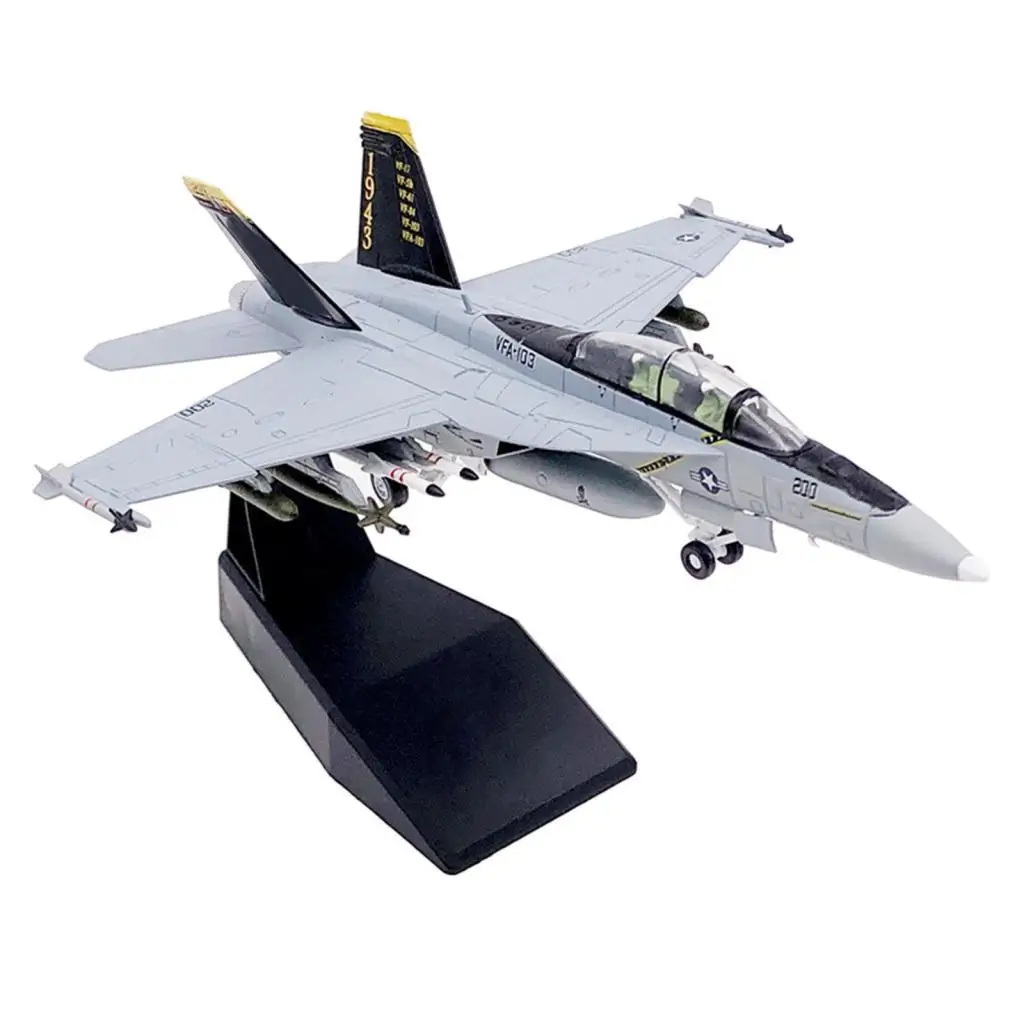 

1:100 Scale FA-18F Fighter Model Alloy Aircraft Plane Model Gift Office Bar Living Room Decoration