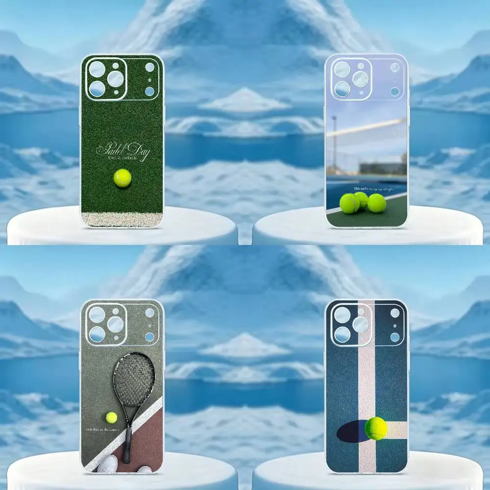 Funda para teléfono con estética deportiva Padel Day, funda transparente suave para iPhone 14, 16, 15, 17, 13, 12, 11 Pro Max Plus