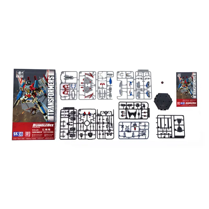 08121 레드 스파이더 변신 모델 |   범블비 영화 쇼크웨이브 메카 장난감 |   어린이 및 수집가를 위한 스냅핏 조립 장치