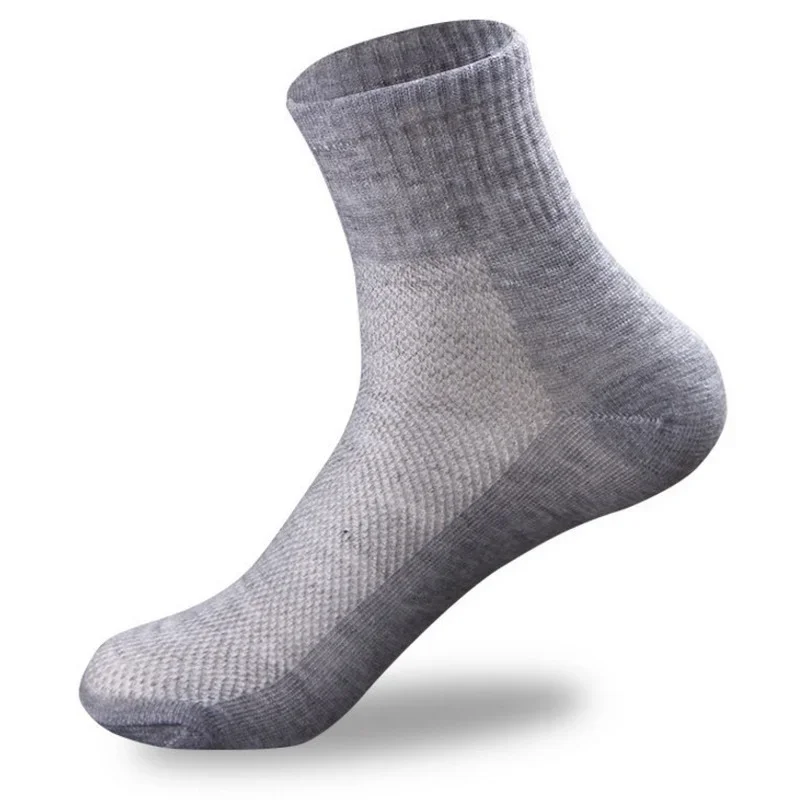 1 Paar hochwertige Männer Frühling/Sommer Socken schwarz Mesh Baumwoll socke männlich grau lässig atmungsaktiv billige Socken Drop Shipping EU39-43