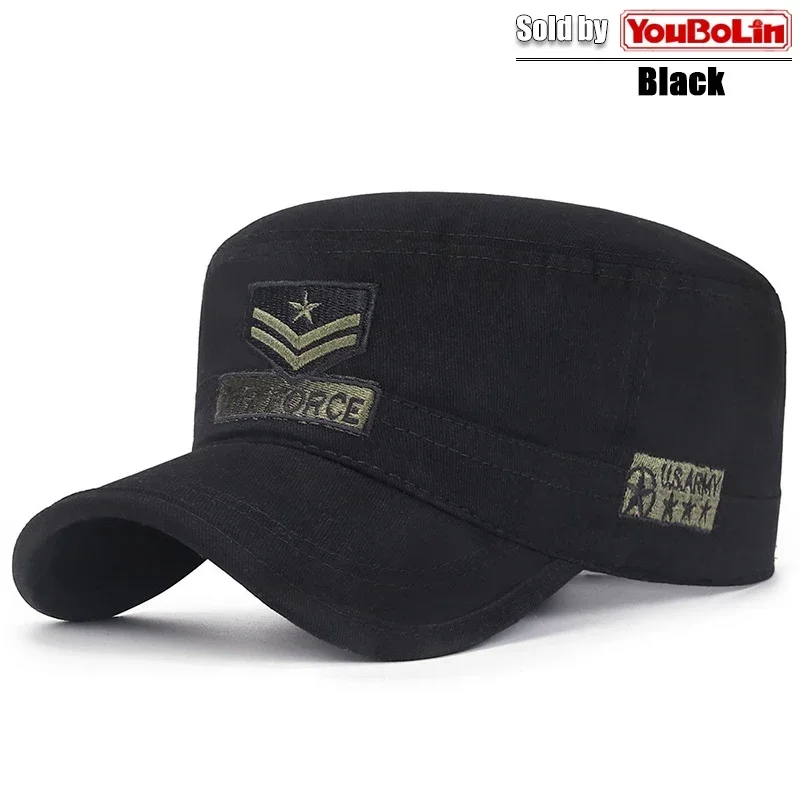 Nuovo berretto piatto da uomo in cotone ricamato, mimetico, con protezione solare, per primavera ed estate, e cappello a becco d'anatra casual da donna per attività all'aperto._voghion.com