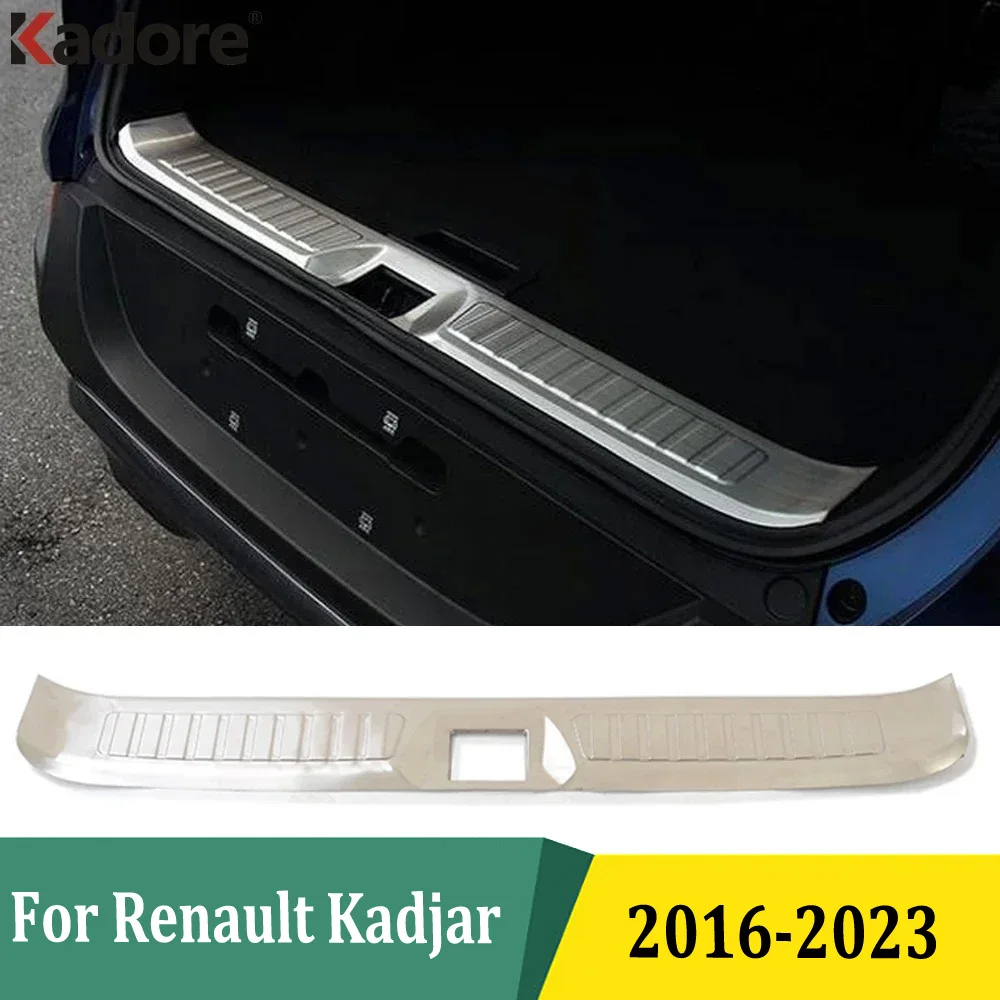 

Накладка на задний бампер для Renault Kadjar 2016-2021 2022 2023, защитная накладка на заднюю панель, аксессуары из нержавеющей стали