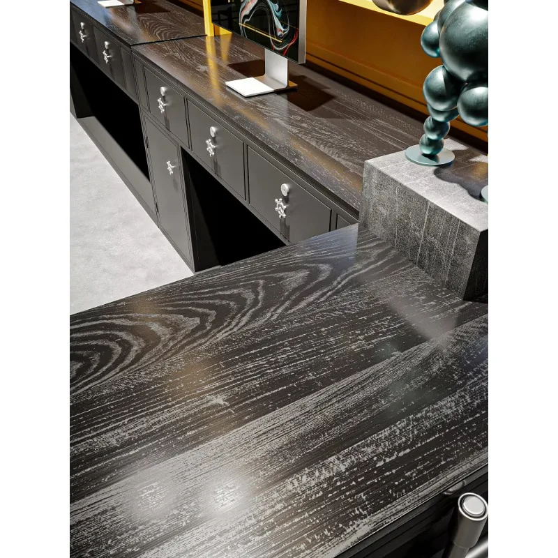 Factory Direct Commercial Grade Metal Workstation Heat Resistant Surface Customizable Height Bakery Food Court Bar Counter