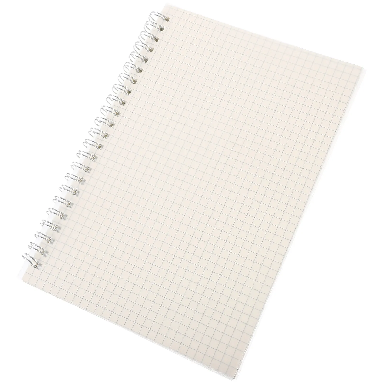 Spiral Bound Grid Notebook A5 Format Paper Multi-Use Notepad for Students Work Learning Schedule Planning Diary