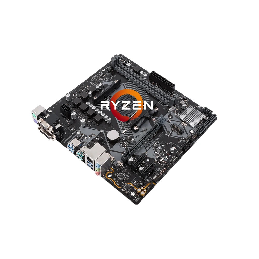 NEW ASUS B450 Motherboard PRIME B450M-K Supports Ryzen 7 1700 3700x Ryzen 5 2600 2600x 3500x 3600 5500 5600 5600G 4600G 2400G