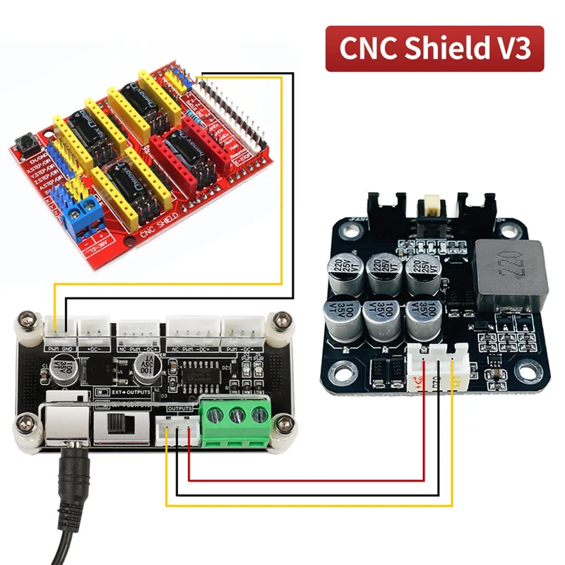 

A93Z 20W 40W 80W Interface Driver Adapter Board Engraving And Cutting Machine Module Adapter Board