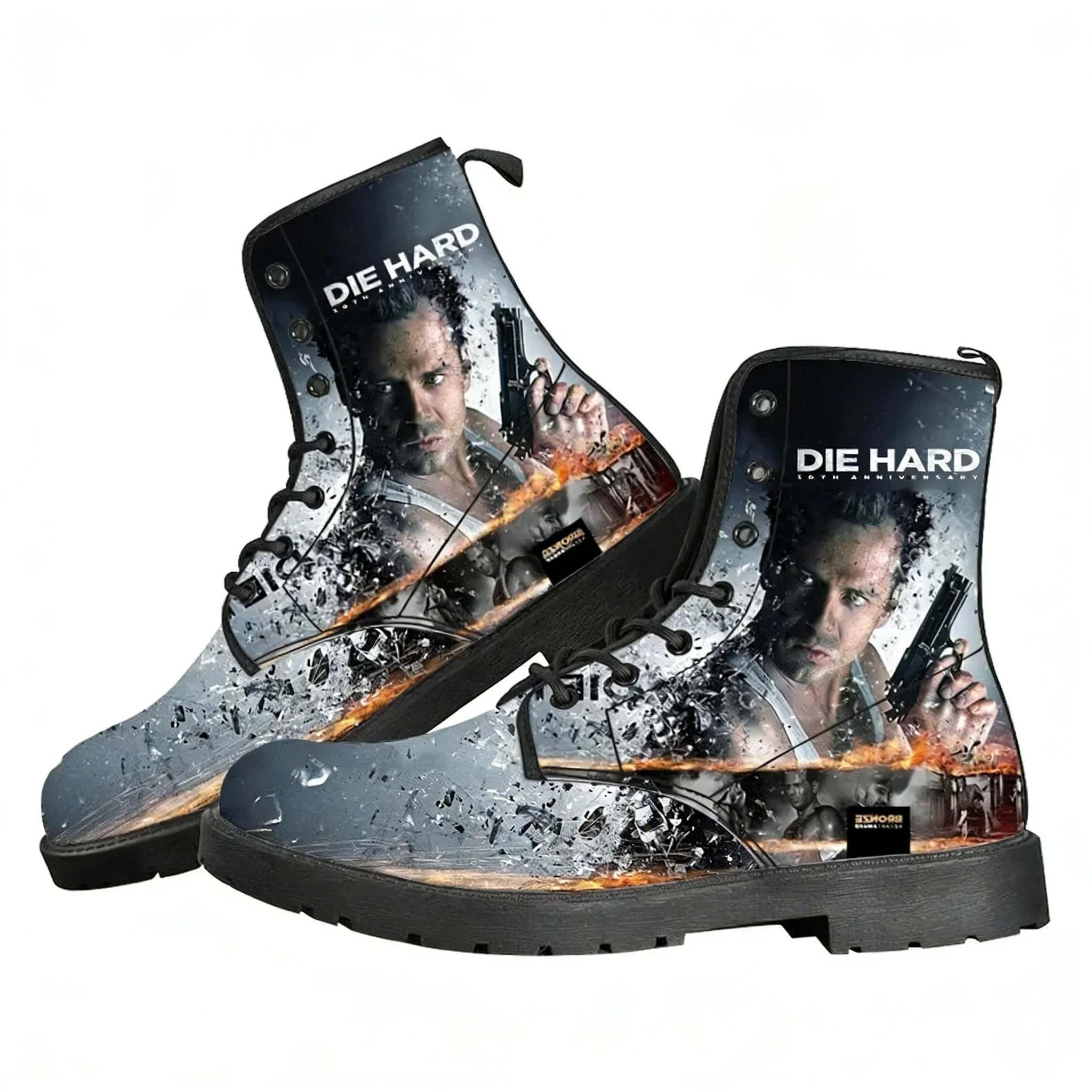 

Повседневные ботинки в стиле фильма «Криминальное чтиво» с Джоном МакКлейном, мужские, женские, подростковые, ретро, уличные, 3D, водонепроницаемые, для активного отдыха, на заказ