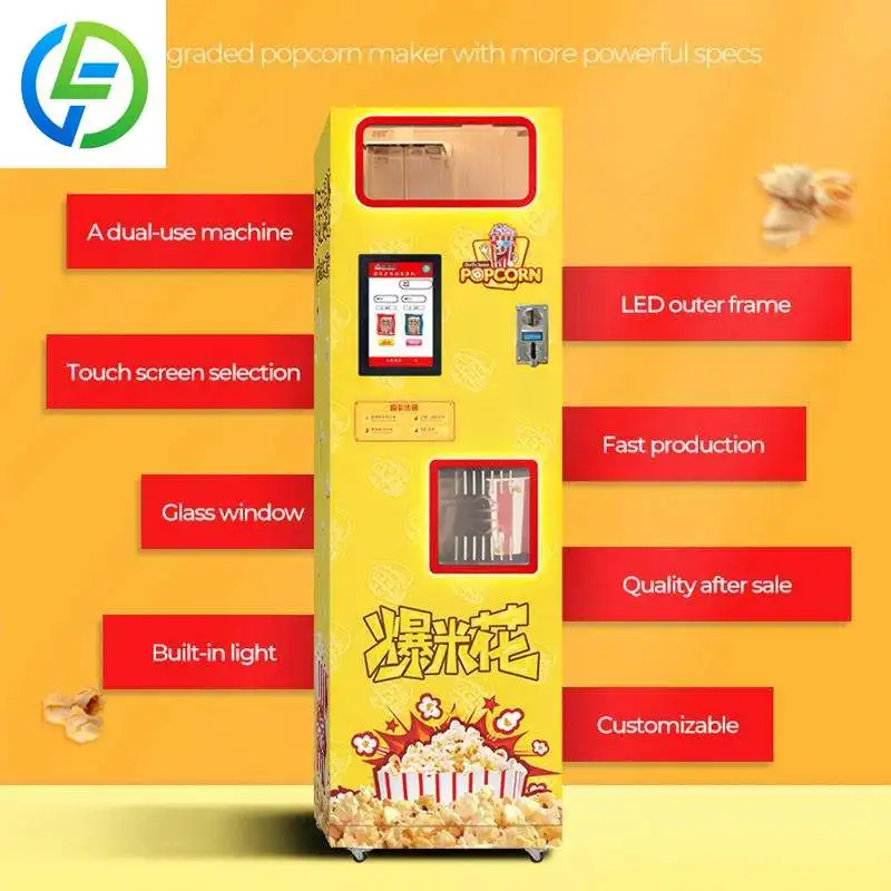 FOODLINE Customized Coin Operated Wholesale Creative Products Commercial Popcorn Machine Popcorn for Sales