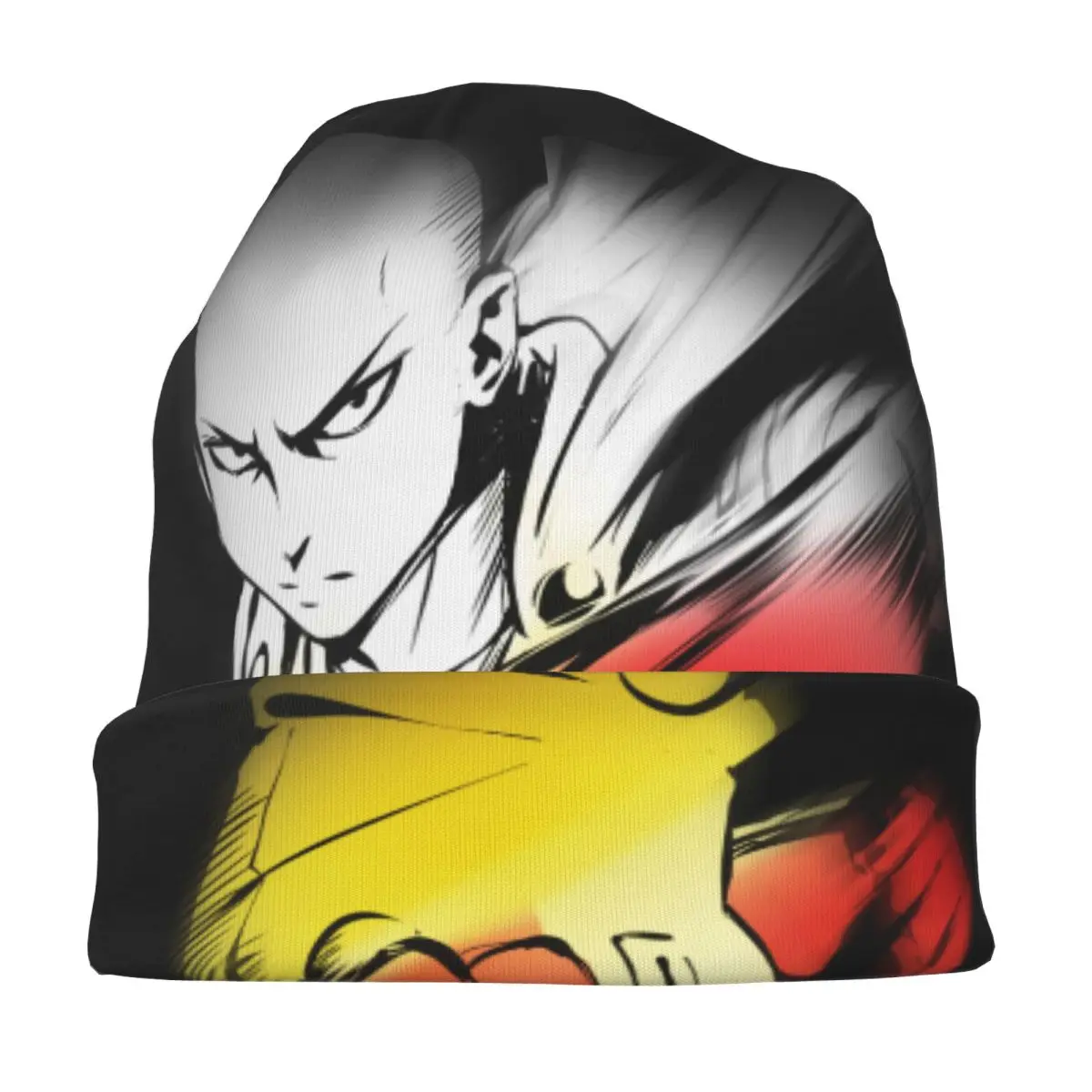 Anime One Punch Man Bonnet Hats Cool Ski Saitama Cartoon Skullies Beanies Hats Unisex Warm Dual-use Caps