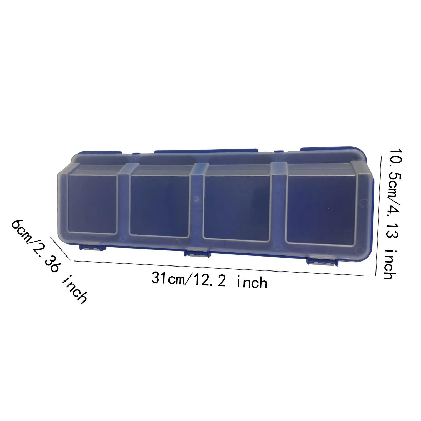 Hardware Tool Box Organizer Tool Box Storage Bin 4 Compartments for Accessories