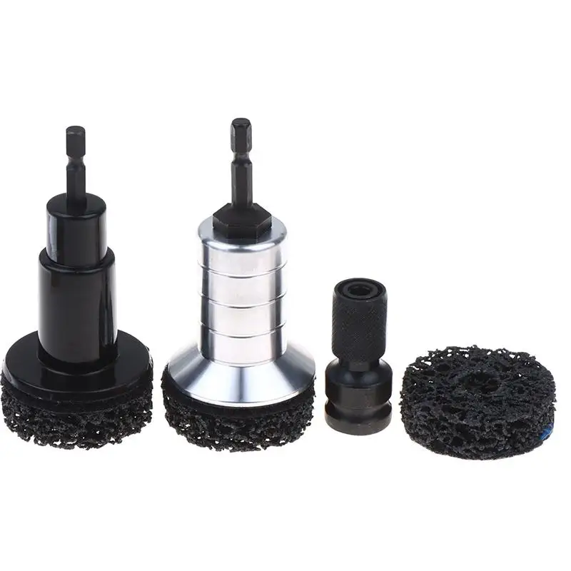 Wheel Hub Rust Removal Brush Set  For Brake Hub Surface Deep Cleaning and Stud Polishing Kit for Car Workshop Maintenance Use