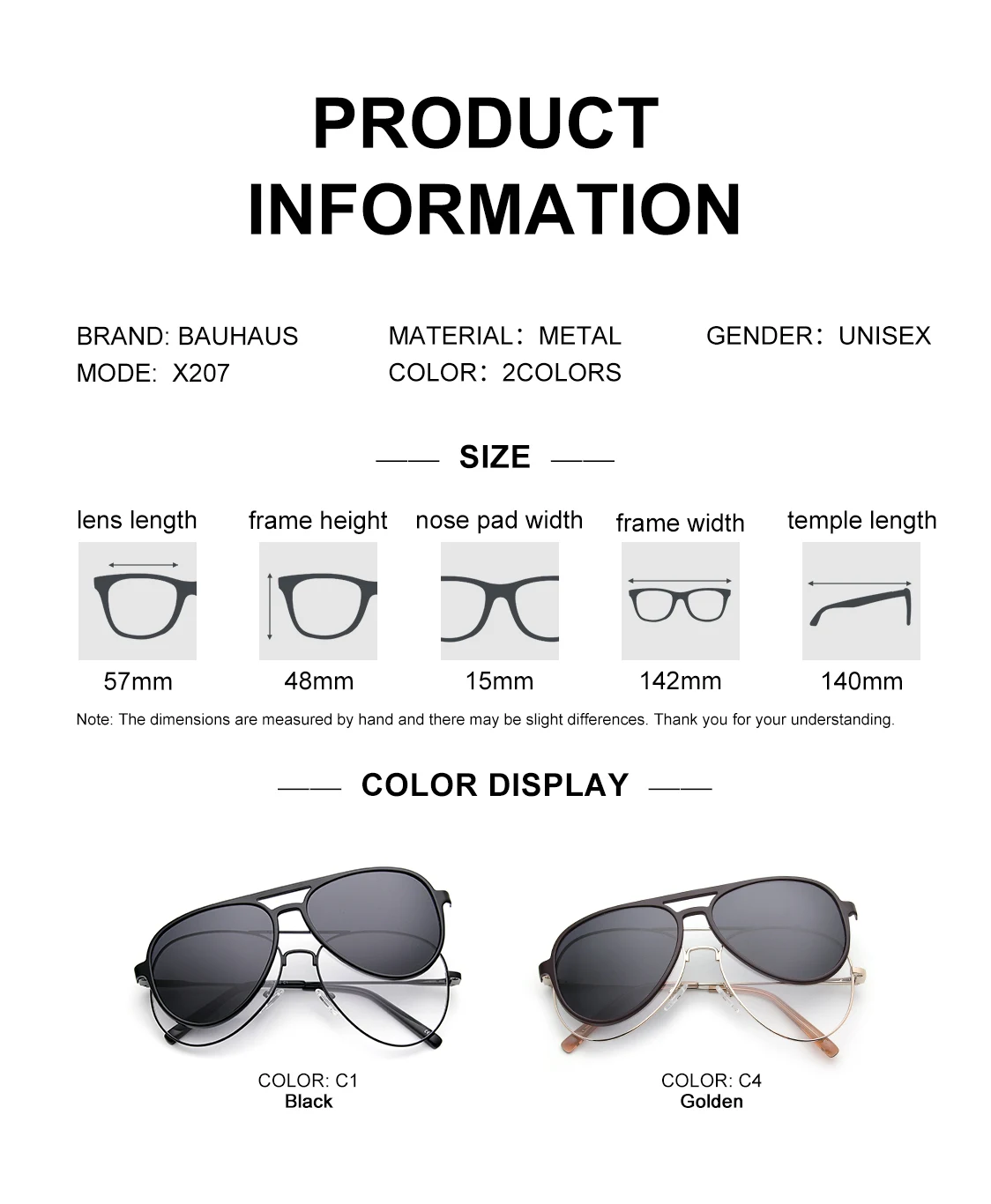 X207 Sonnenbrille für Herren, polarisierte Sonnenbrille, Reisebrille, klassische Pilotenbrille mit UV 400-Schutz – Detail 6