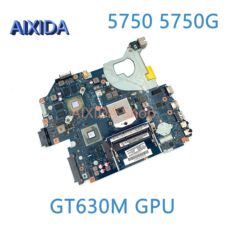 

AIXIDA LA-6901P MBBYX02001 MBBYK02001 For Acer Aspire 5750 5750G Laptop Motherboard HM65 DDR3 GT630M GPU Main Board Full Test