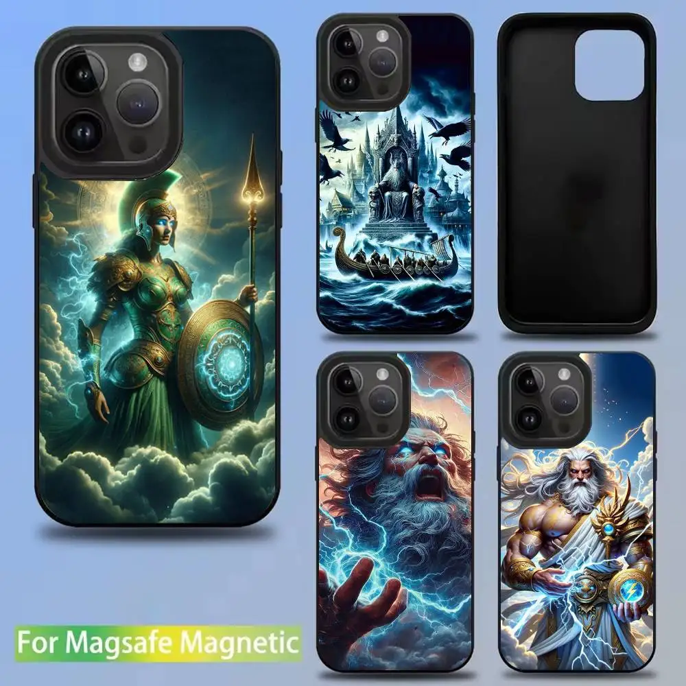 

G-Greek mythology Phone Case For iPhone 16,15,14,13,12,11,Pro,Max,Plus,Mini,SE New Magsafe Magnetic Wireless Charging