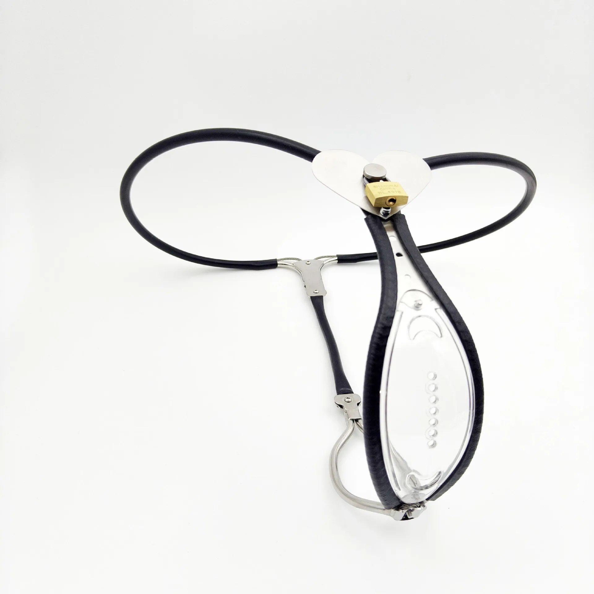 Weibliche Edelstahl Keuschheitsgürtel Gerät Einstellbare Unterwäsche Transparente Abschließbare Hosen BDSM Erwachsene Sex Spielzeug für Frau