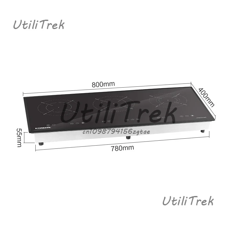 

3000W 1 Burner 2 Burner Undermount Hidden Induction Cooktop Invisible