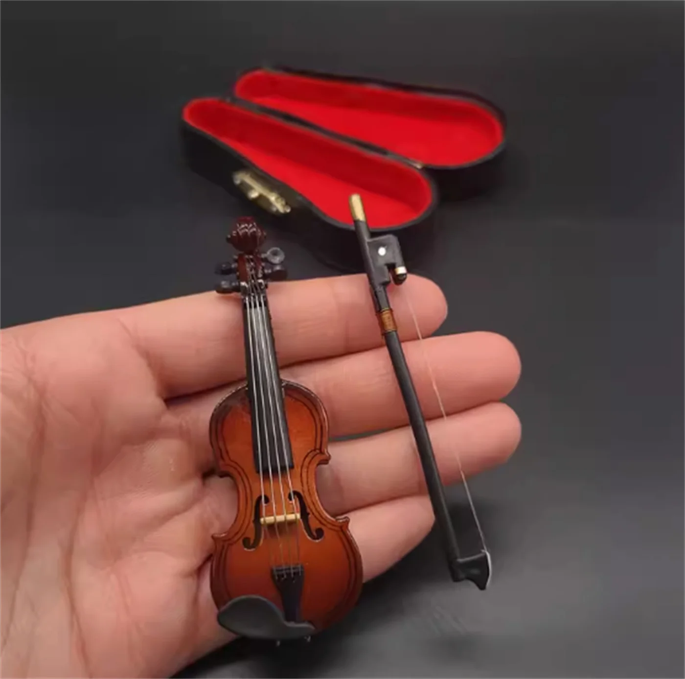 1/6 Scale Soldier Scene Accessories Violin 9cm Model  Instrument Decoration  For 12-inches ActionFor 12