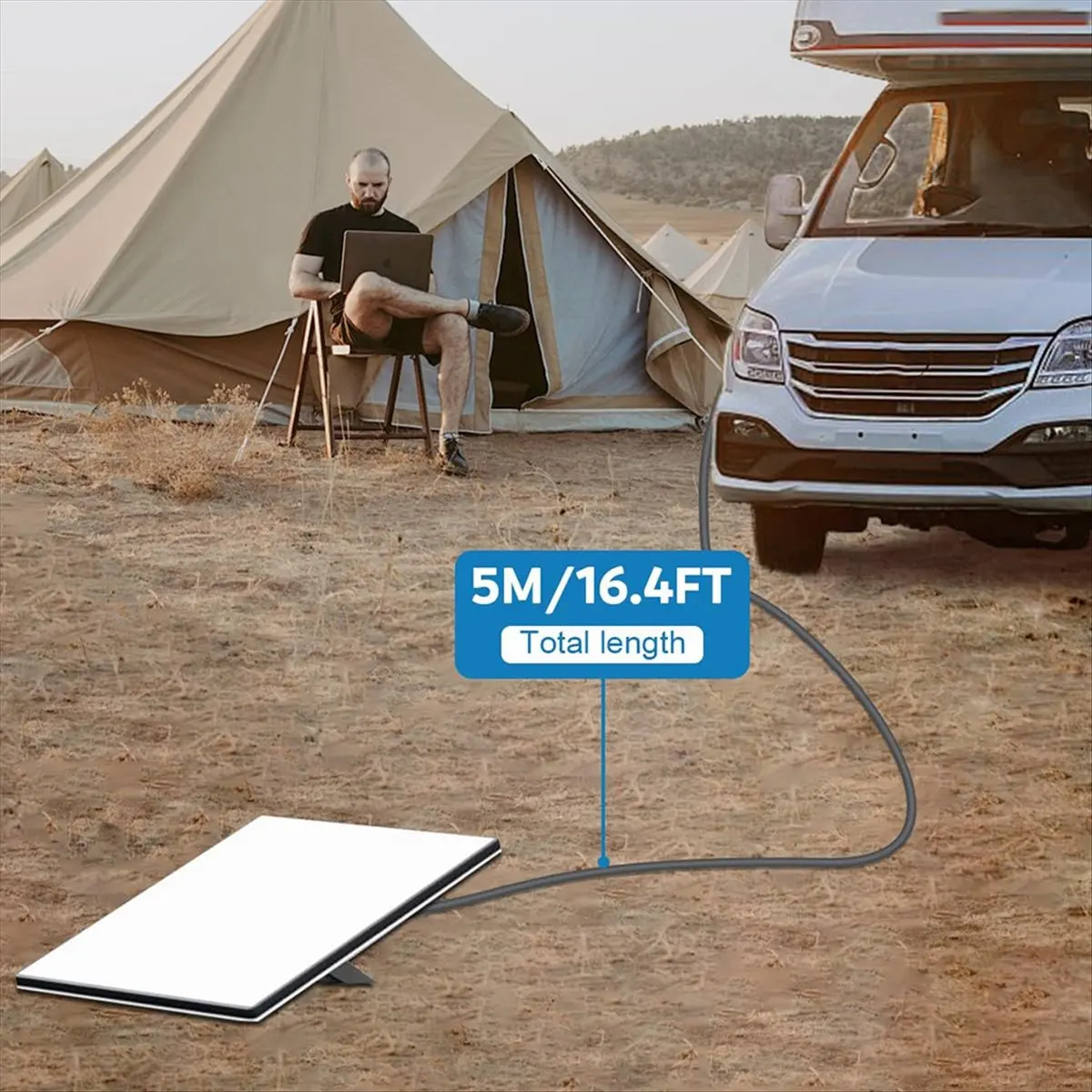 Car Charger Adapter for Mini with Digital Display DC 12V 24V Lighter Power Cord for Truck Cars 16.4FT