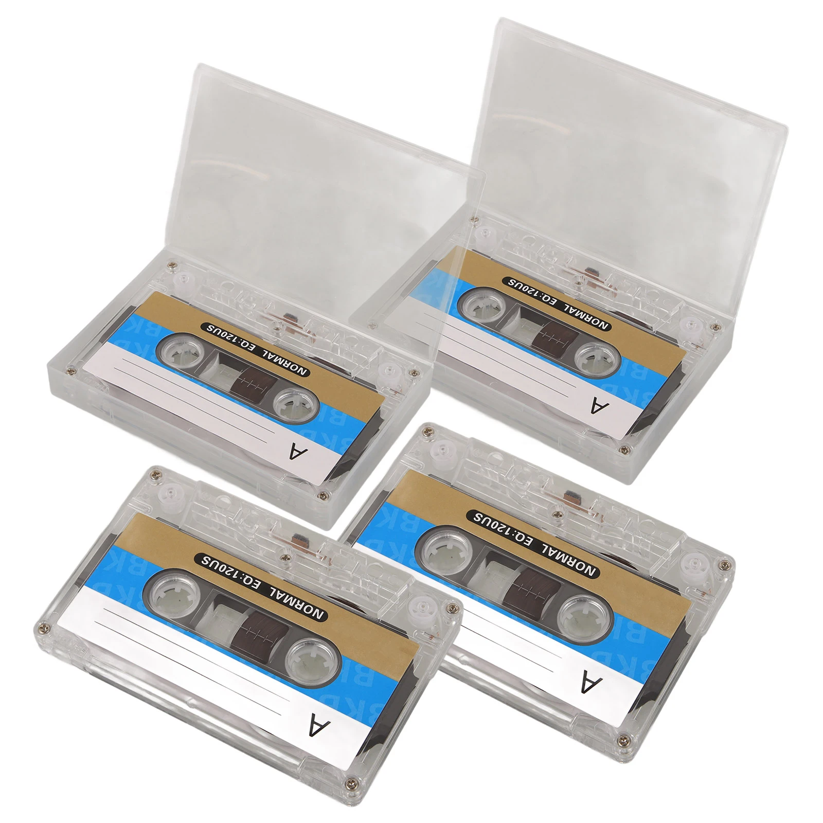 

4pcs 30 Minute Blank Cassette Tape Audio Recordable Empty Tapes Retro DIY Party Gifts Vintage Recording