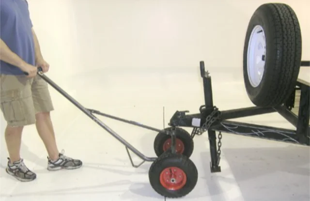 6000lbs รถพ่วงเหล็กทนทาน Silent Beach Boat Trolley ปรับพับ Universal รถพ่วงขนาดเล็กสภาพใหม่