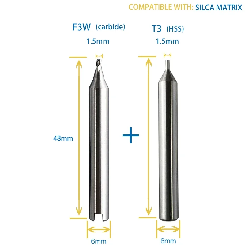 Locksmith Key Cutter F3  F44 F22 F30 Milling Cutter Compatible WIth SILCA Matrix Key Copy Machine HU63 FO21 TOY40 HU56 HU100 Key