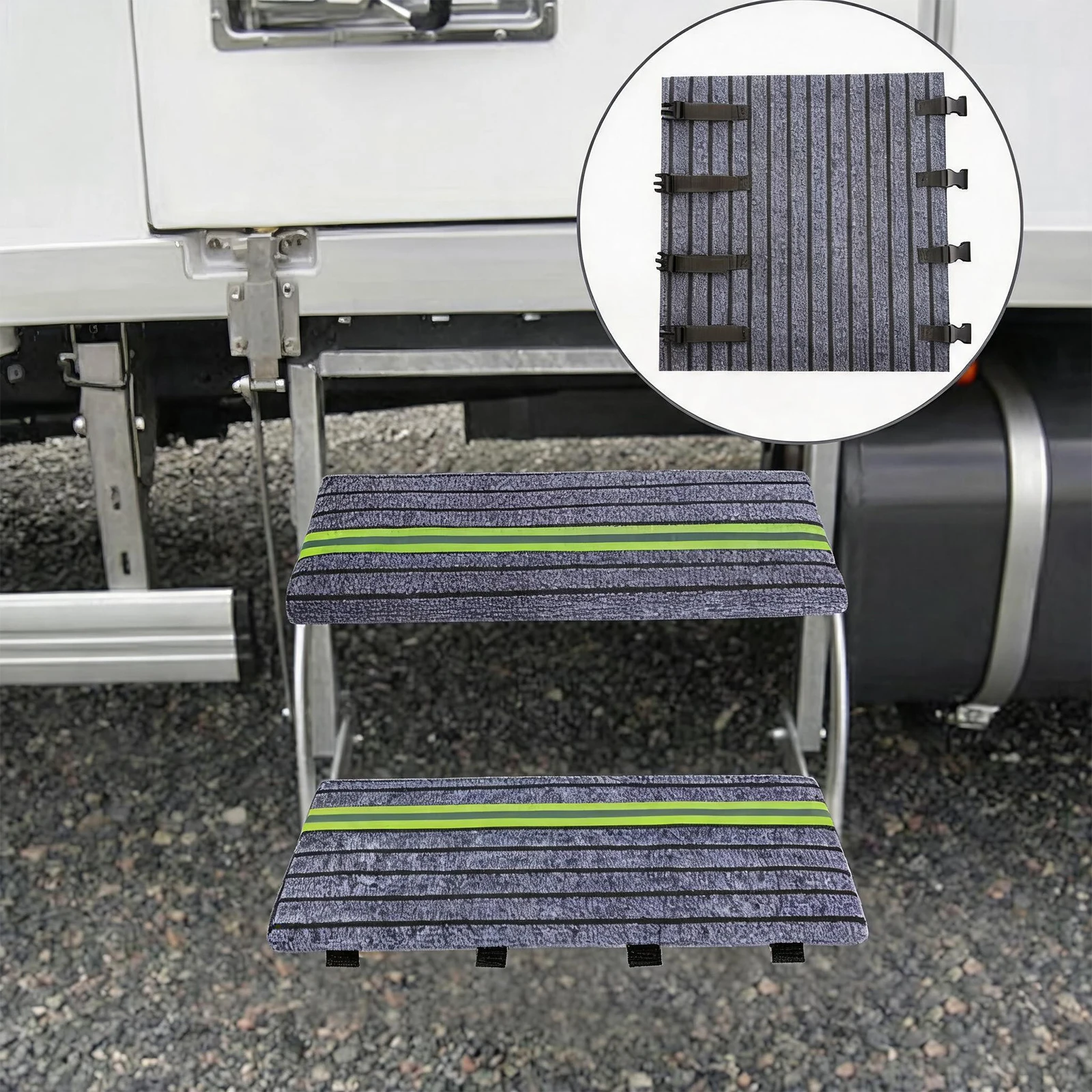 Rv Protective Steps Carpet Non-Slip RV Pedal Protection Pad Motorhome Step Doormat Motorhome Accessories for Outdoor Travel