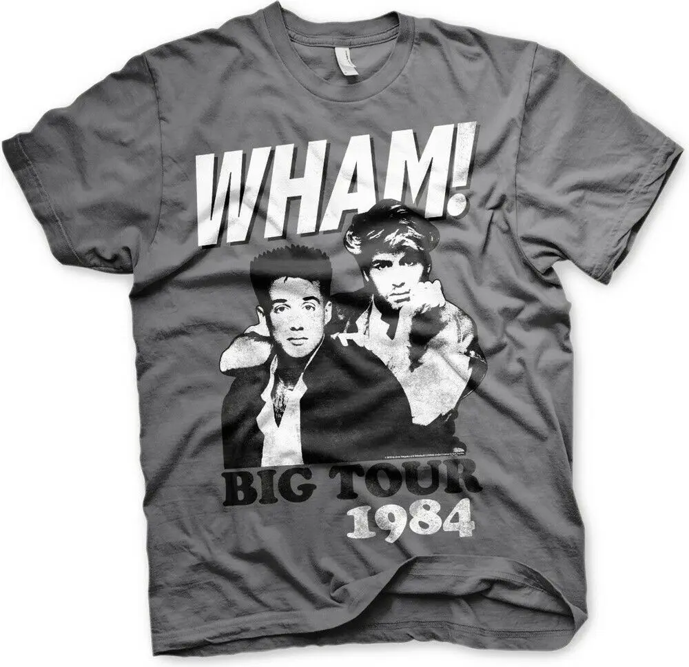 Wham! 1984 Big Tour Dark Grey T-Shirt