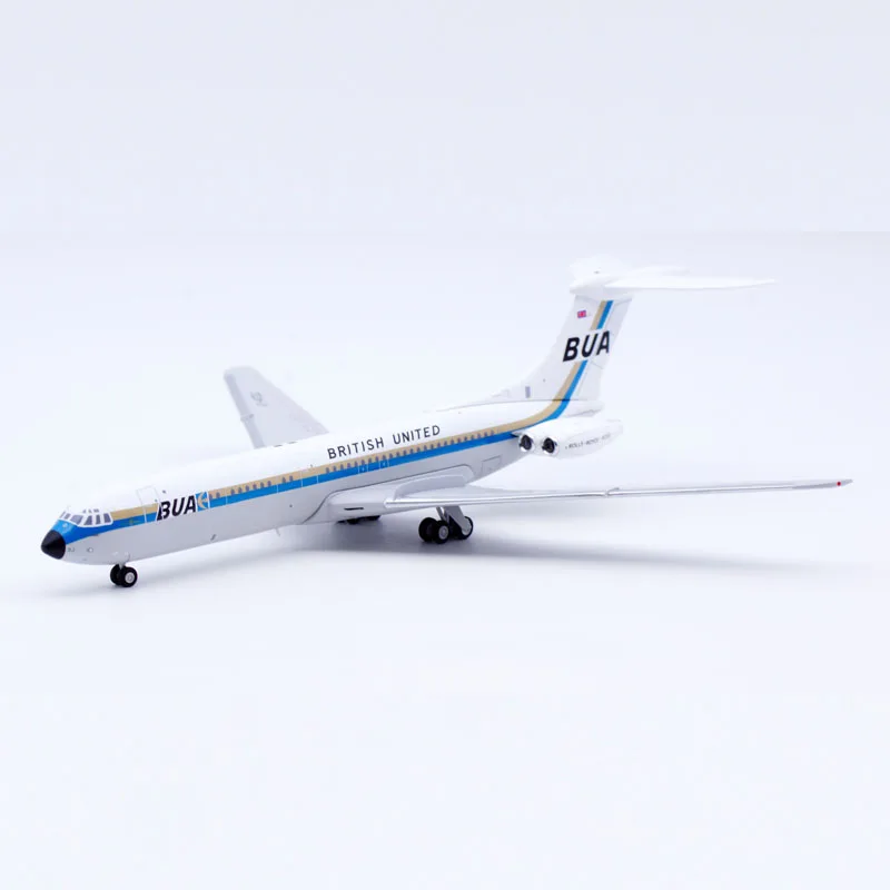 収集可能な航空機,jcウィング1:200,英国の統一航空機,vc10,srs1103,ダイキャスト航空機モデル,G-ATDJ,lh2385