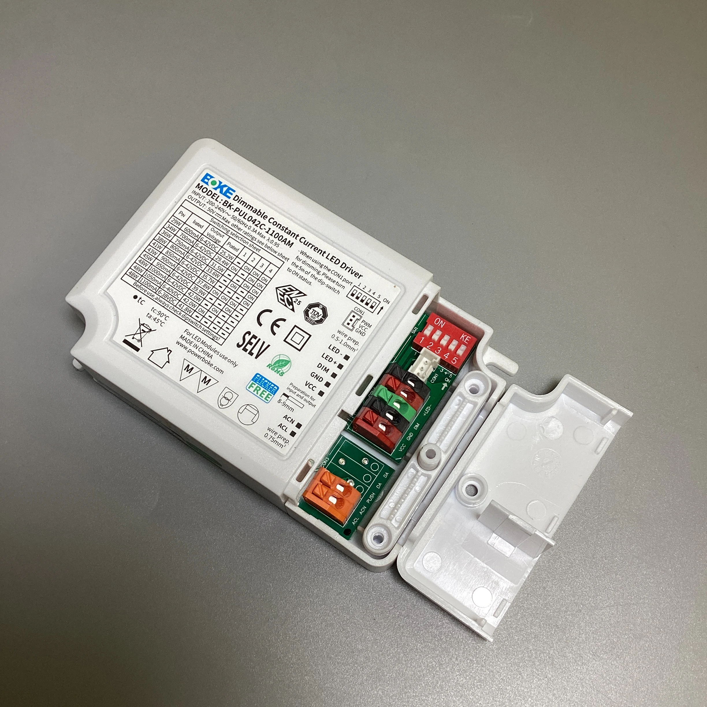 Dimmable LED Panel Light 1-10V Driver PUL042C 600mA 700mA 800mA 900mA 1000mA 1100mA PUL030A 250mA 350mA 450mA 550mA 650mA 700mA