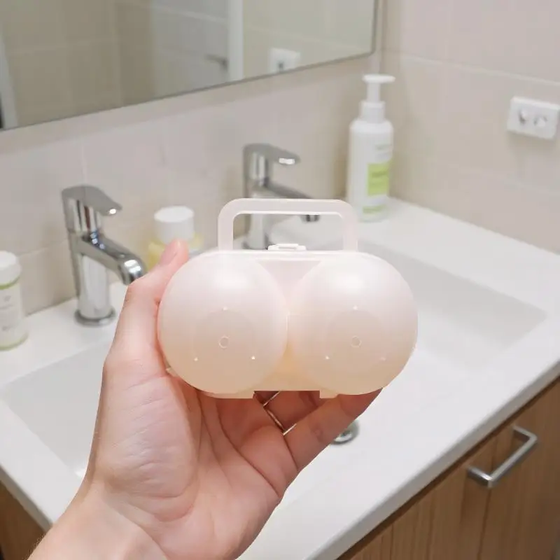 

Компактный ящик для хранения яиц из твердой оболочки, лоток для яиц для приключений на открытом воздухе, пластиковый защитный ящик для домашнего использования, небьющийся дорожный компаньон