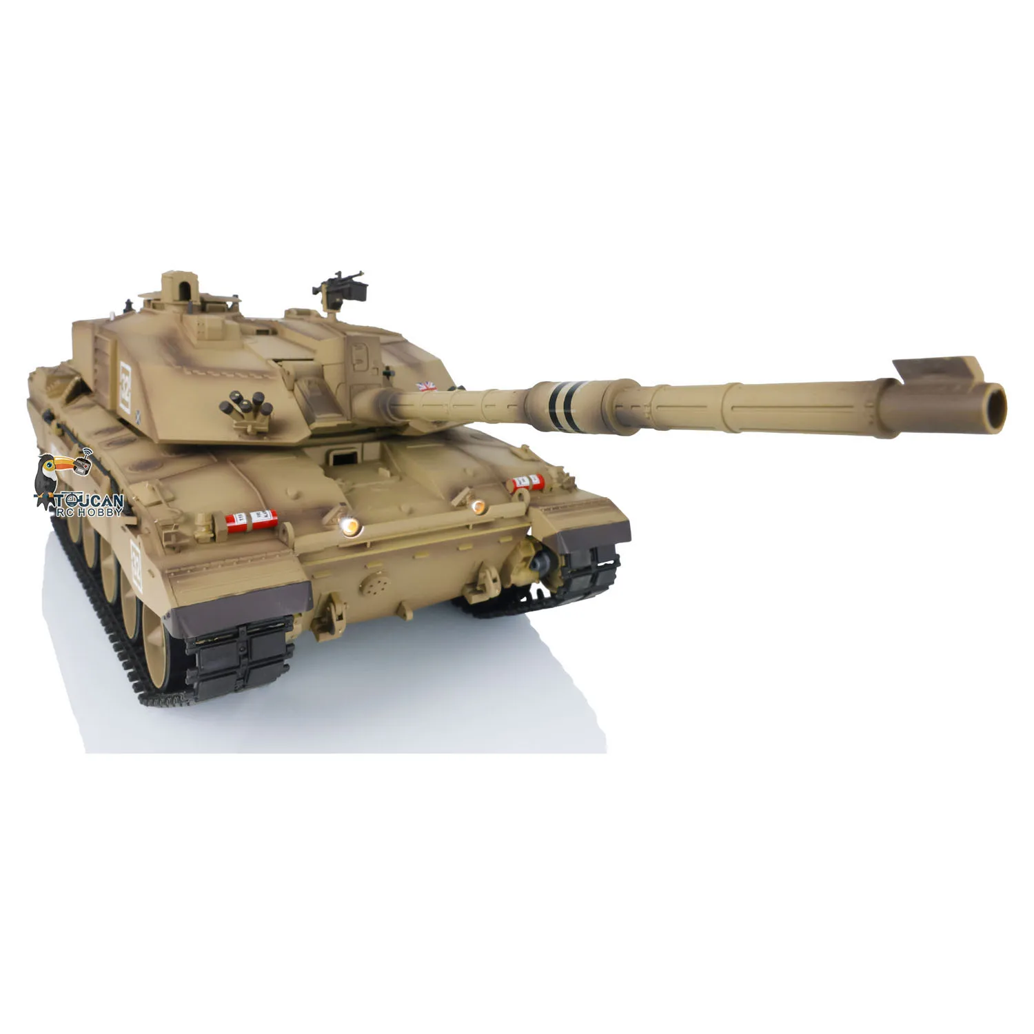 2.4G 1/16 Henglong 7.0 Plastic Challenger II RTR RC Tank Model 3908 Modern Remote Control Military Vehicle for Fans