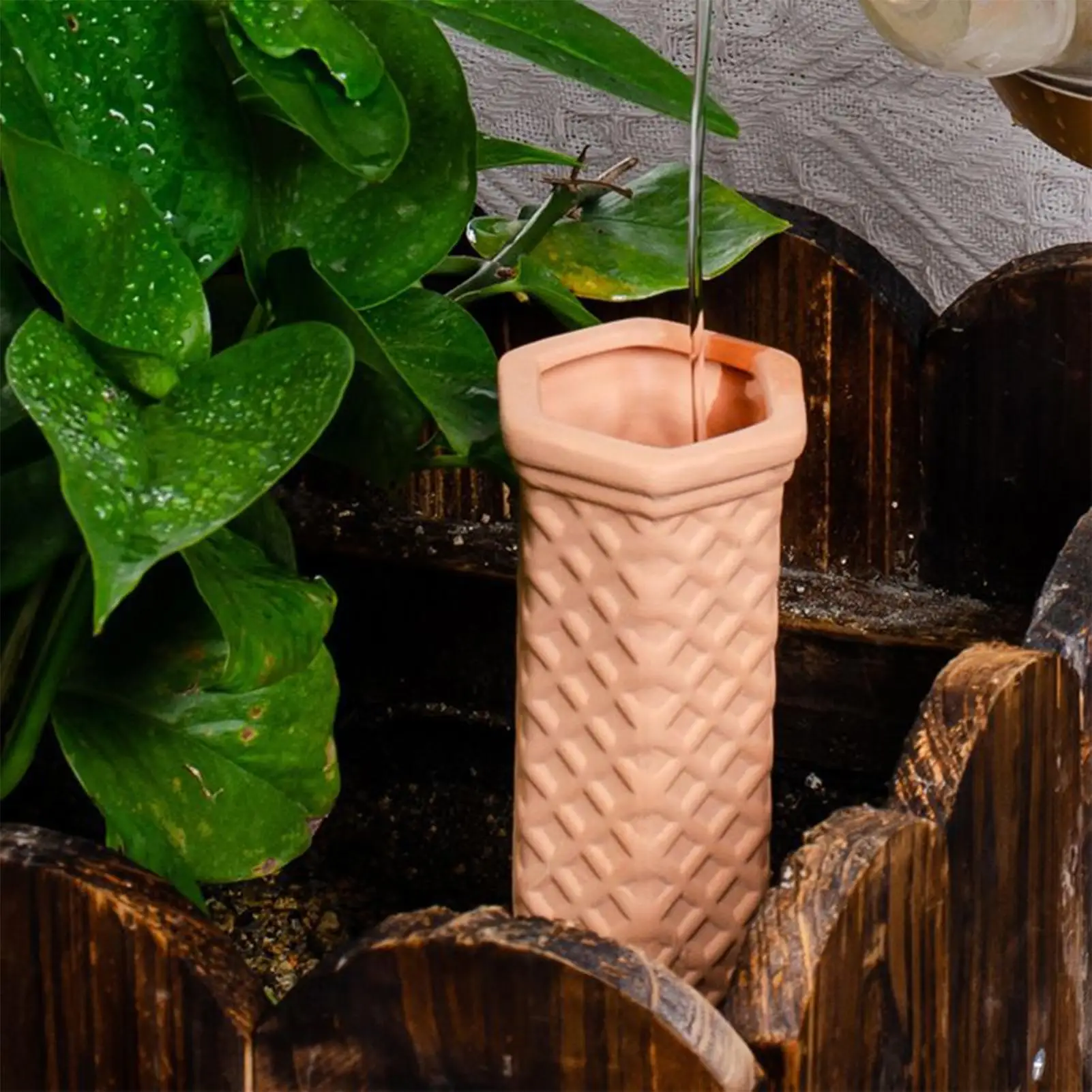 

Self Watering Spikes 4 Pieces Plant Waterer Auto Irrigation Terracotta Slow Release Dripper For Gardening Houseplants Greenhouse