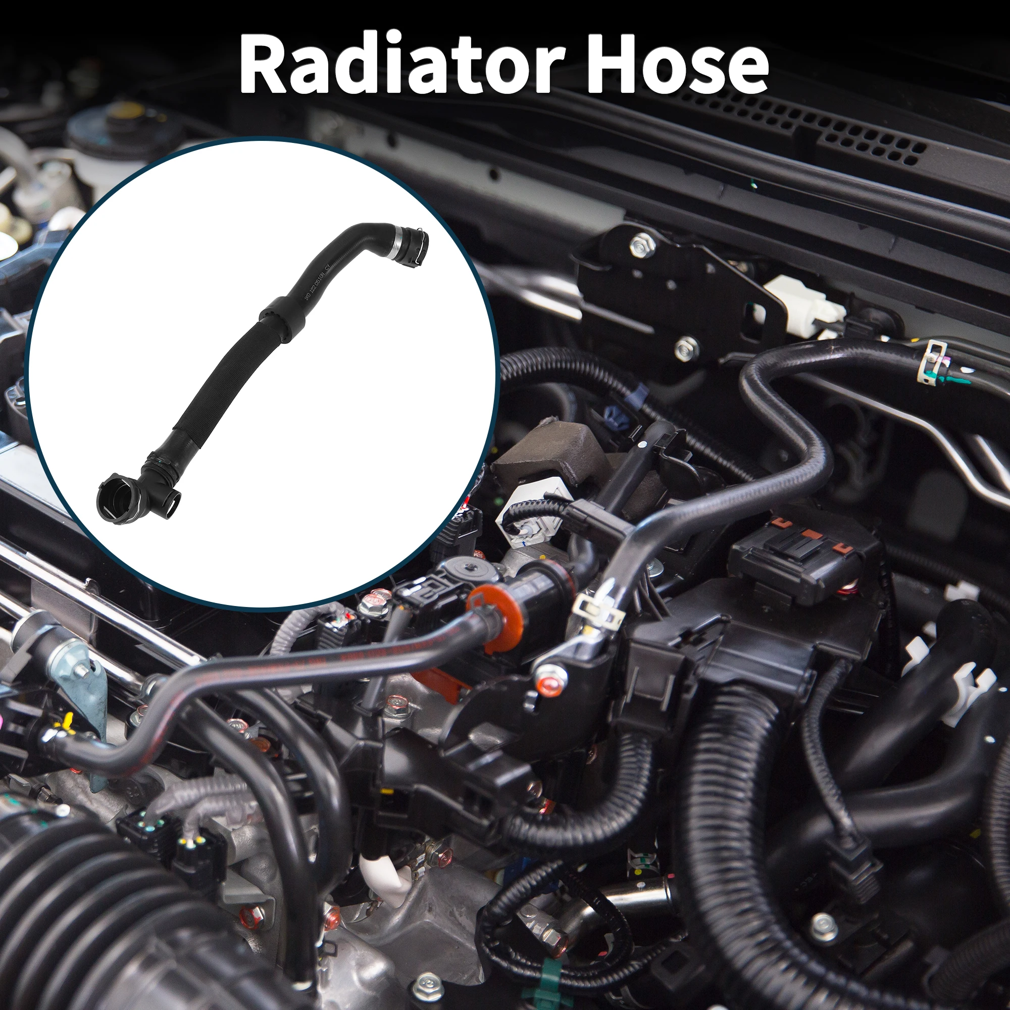 

UXCELL Шланг радиатора канализационная труба для Volkswagen Eos 2.0L 2009-2016 резиновая черная