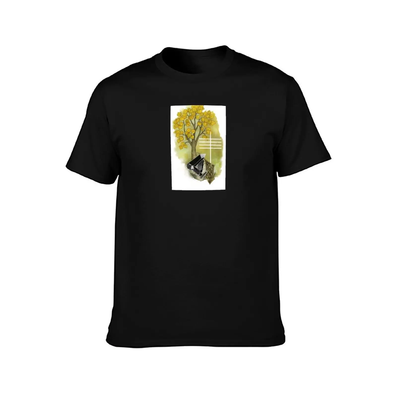 OGHAM art - EADHADH The Aspen Tree T-Shirt Man t-shirt animal prinfor boys men clothing