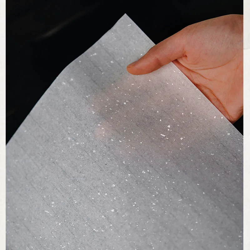 50 Sheets Mica Tracing Rice Paper Ultra-Thin Transparent Xuan Paper for Chinese Meticulous Painting Gongbi Sketch