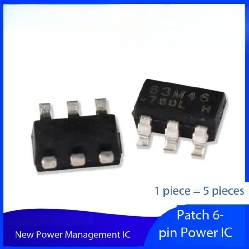 IC 63513 SMD, gestión de energía de 6 pines, 5 piezas, nuevo