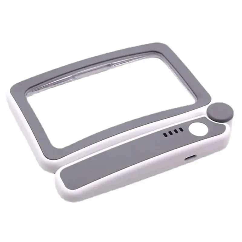 LED Light Handheld Magnifier Glass Featuring Integrated Lighting for Enhanced Display for Reading of Newspapers