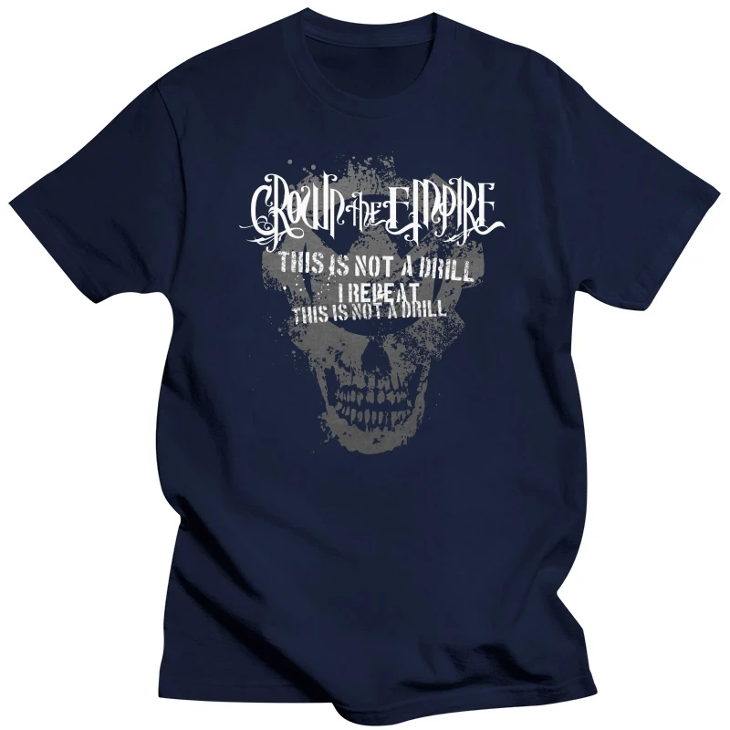 Crown The Empire Men  Not A Drill Slim Fit T-shirt Black