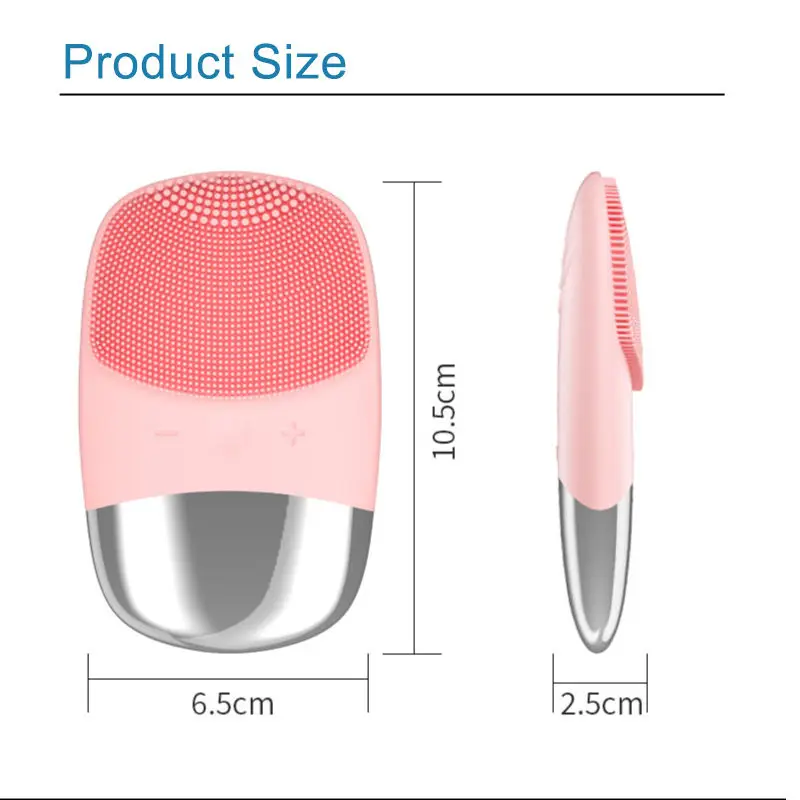 Brosse nettoyante pour le visage en silicone, brosse qualifiée ale électrique multifonctionnelle, étanche, sonique, vibrant, beauté, vente en gros, Ipx7