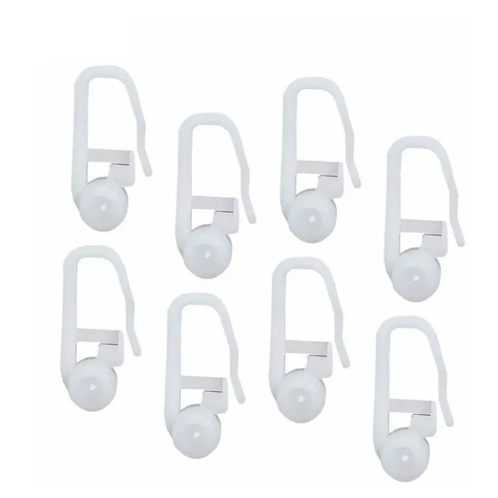 Silent Curtain Rail Rollers Plastic Carrier Slides Universal Window Drapery Track Runners For Modern Home Decoration Maintenance