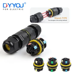 IP68 M25 Quick Lever Terminal Led Lighting Wire Connectors Outdoor Waterproof Connector 2/3/4/5 Pin RainProof Junction Box