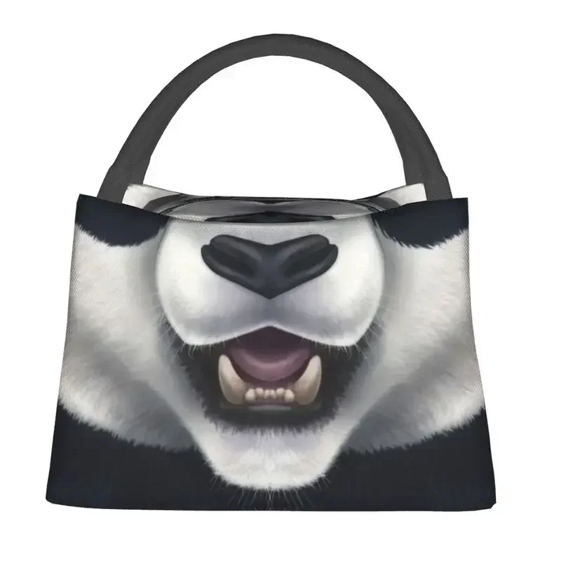 Giant Panda Bear Thermal Insulated Lunch Bags Women Animal Portable Lunch Container for Work Travel Storage Meal Food Box