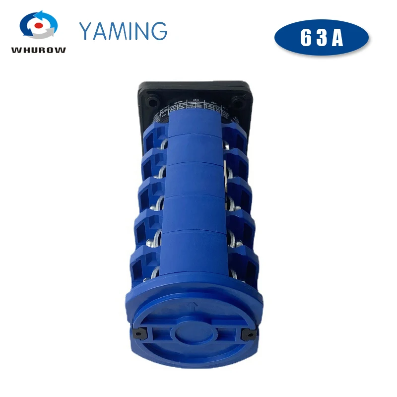 Imagem -06 - Estrela Delta Posiciona o Interruptor Giratório Polos Lw2663 Cam Seletor 63a 690v Mudança-sobre a Engrenagem Contato Prata