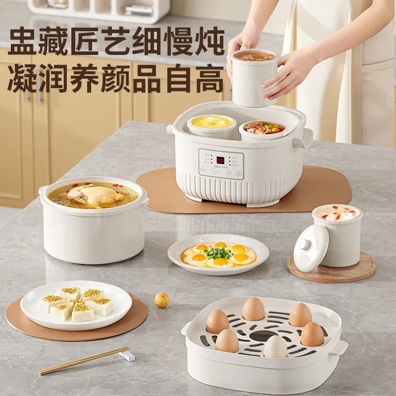 Electric Stew Pot, Water-Resistant Stew Pot, Ceramic Inner Pot, Fully Automatic Household Small Steaming and Slow Stewing image 5