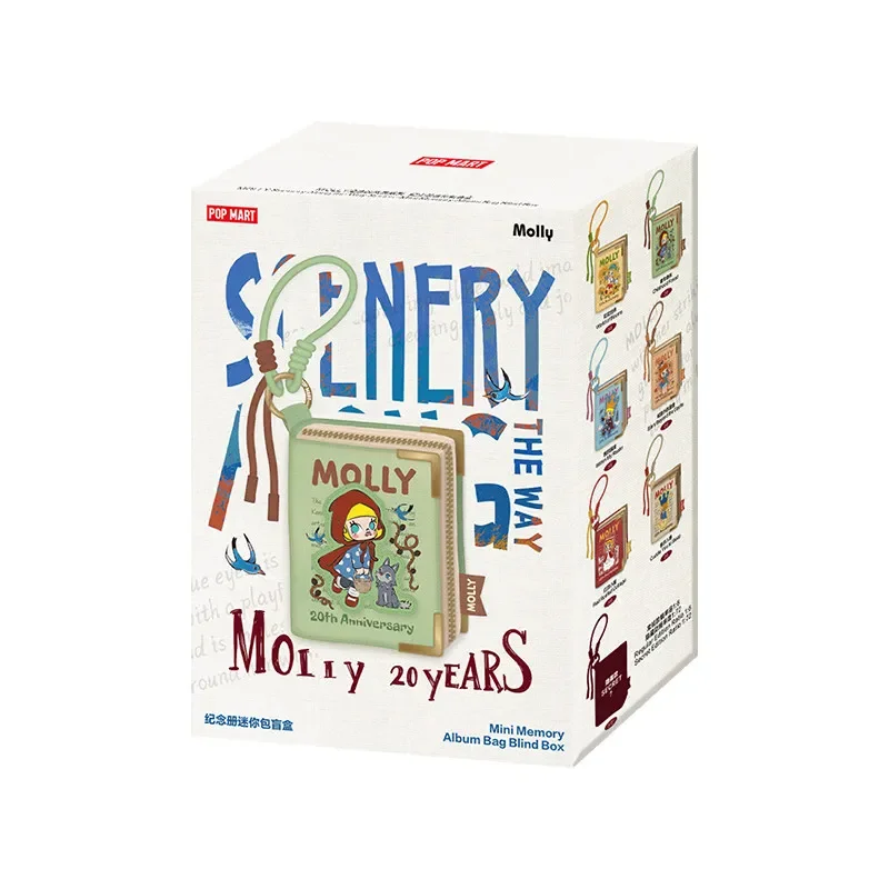 POP MART MOLLY Scenery Along The Way 20e Verjaardag Serie Mini Memory Album Tas Mystery Box Originele Blind Box Guess Toys Tas