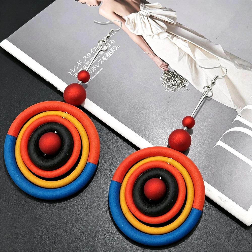 UKEBAY Boho Luxus-Ohrhänger für Damen, Statement-Ohrringe, handgefertigter Gummischmuck, leichte Modeaccessoires, Ohrringe – Detail 2