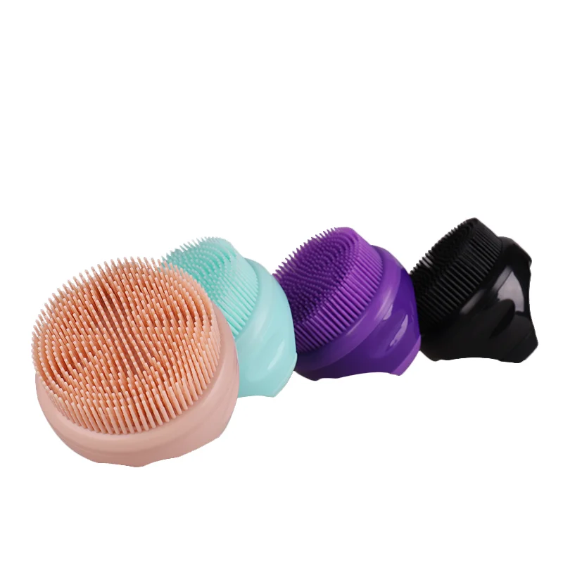 Silicone Body Scrubber para Homens e Mulheres, Escova de Banho, Massagem Suave, Limpeza de Shampoo, Beleza, Homens, Crianças