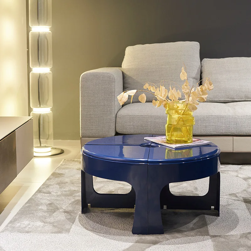 Nordic Red INS Round Coffee Table Designer Creative Small Family Coffee Table Can Be Split Splicing Combination Edge Several