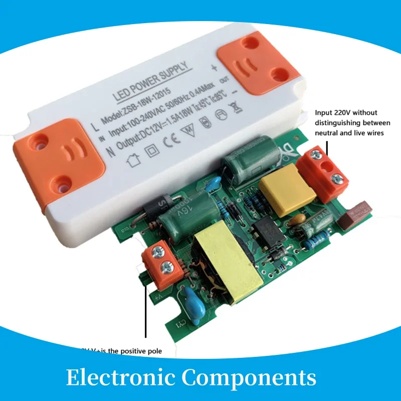 

12V LED Driver Thin Constant Voltage Drive Power Supply 12W 18W 24W 36W AC185-260V Input Suitable For Various LED Lamps